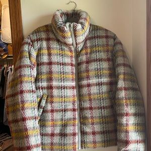jacket in rainbow plaid from Apparis